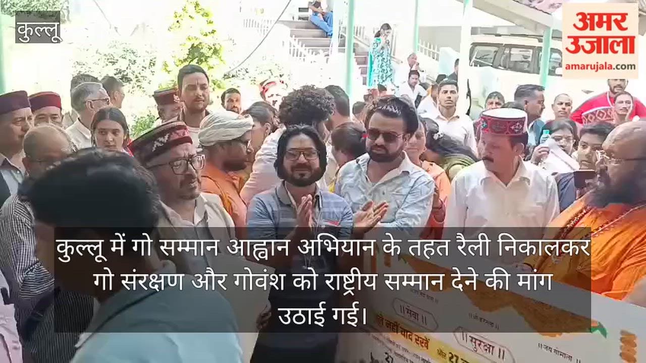 kullu go samman abhiyan rally cow protection demand