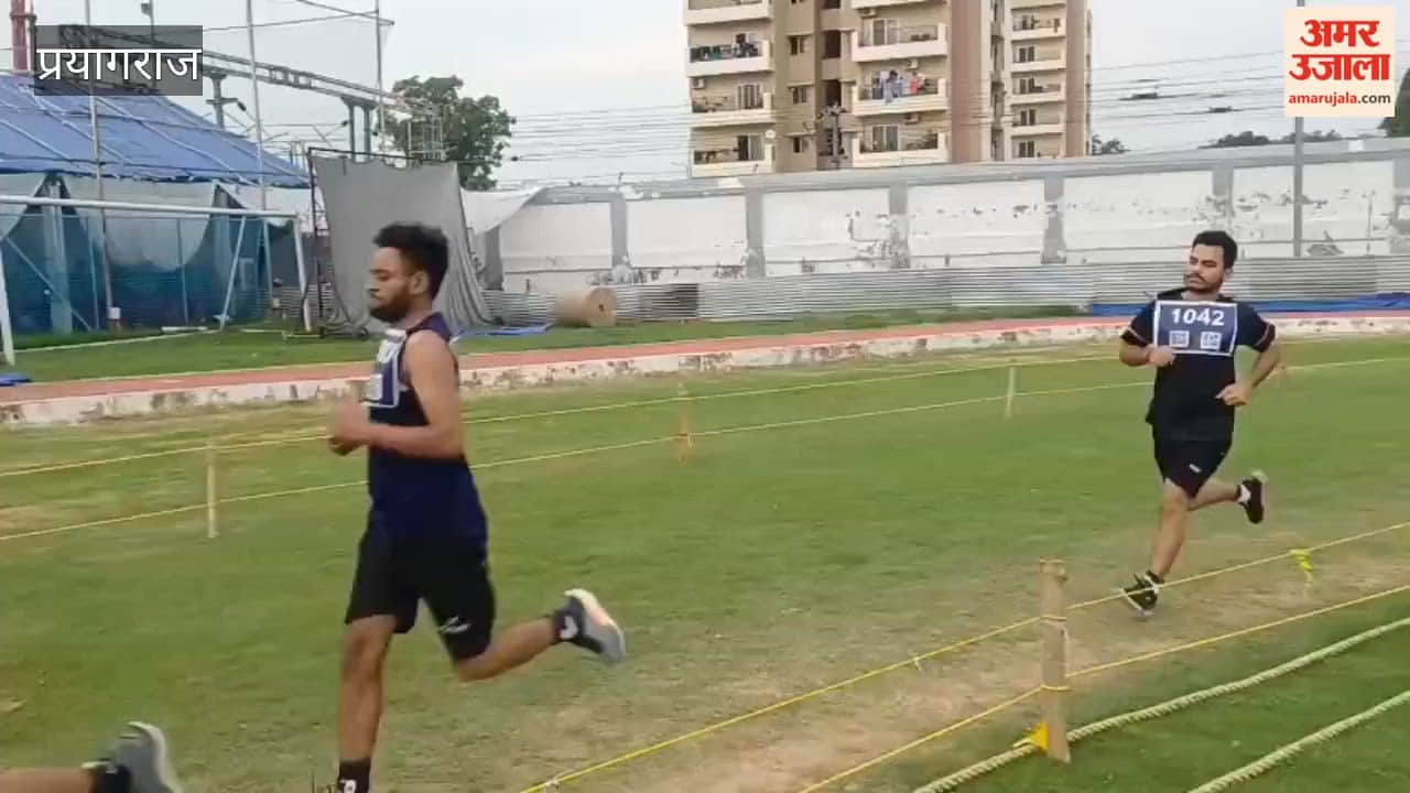 Youth sweated it out for Railway Guard jobs, running with sacks on their shoulders.