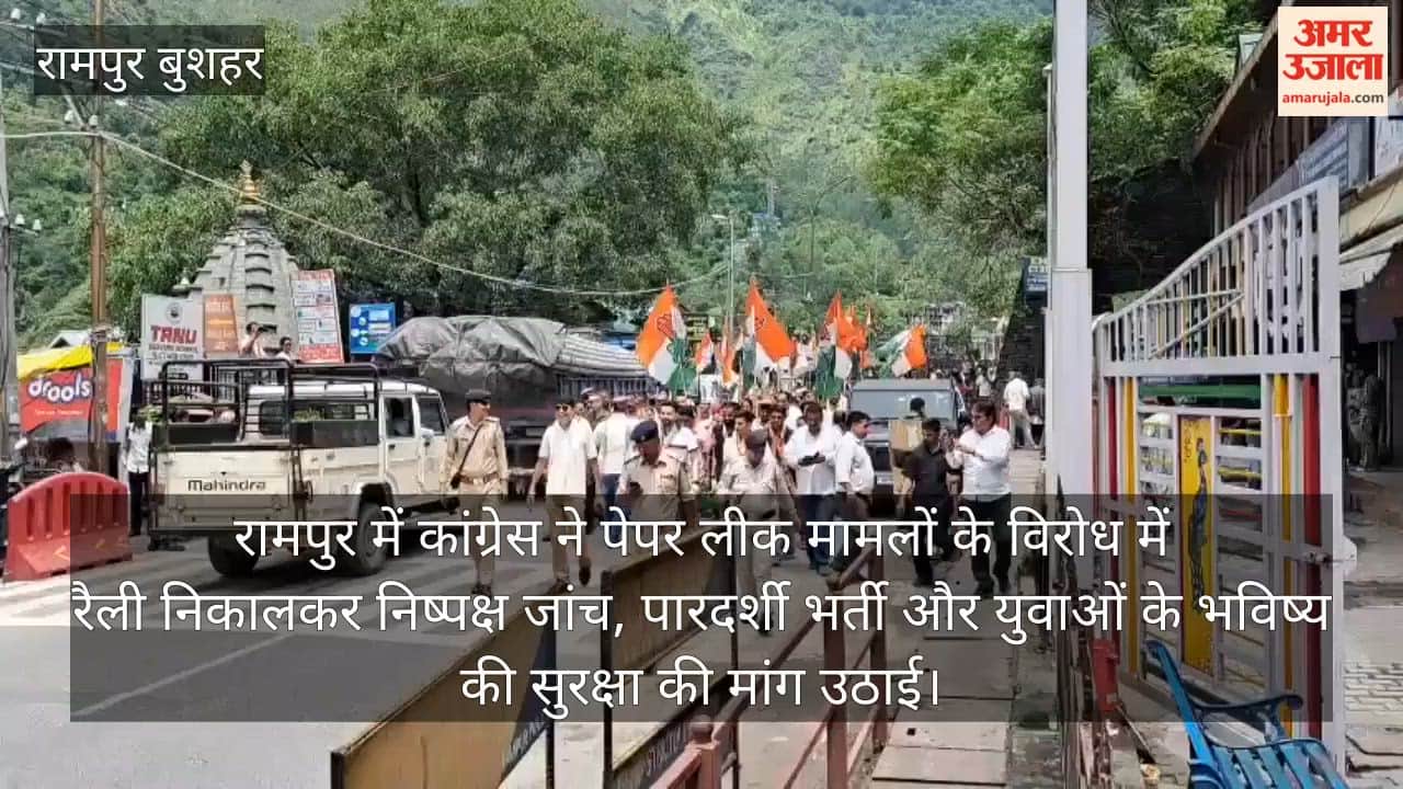 rampur congress paper leak protest transparent recruitment demand