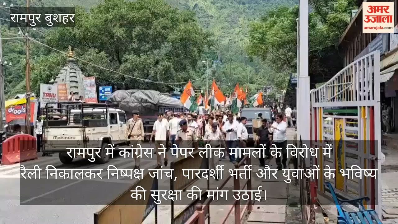 rampur congress paper leak protest transparent recruitment demand