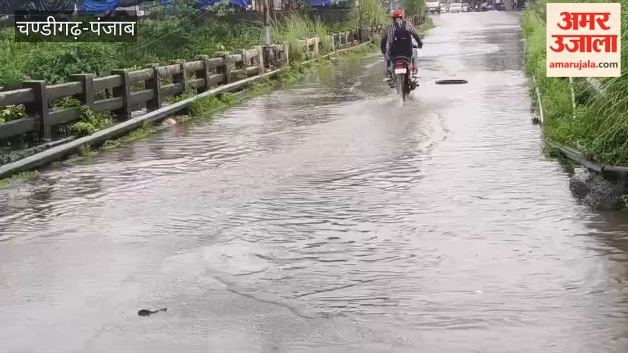 Heavy rain causes waterlogging in Nangal