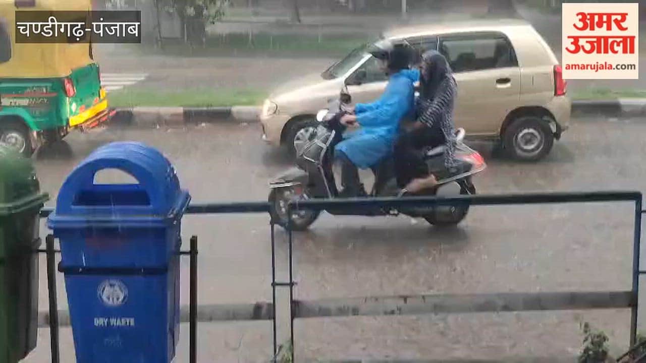 Heavy rain in Chandigarh
