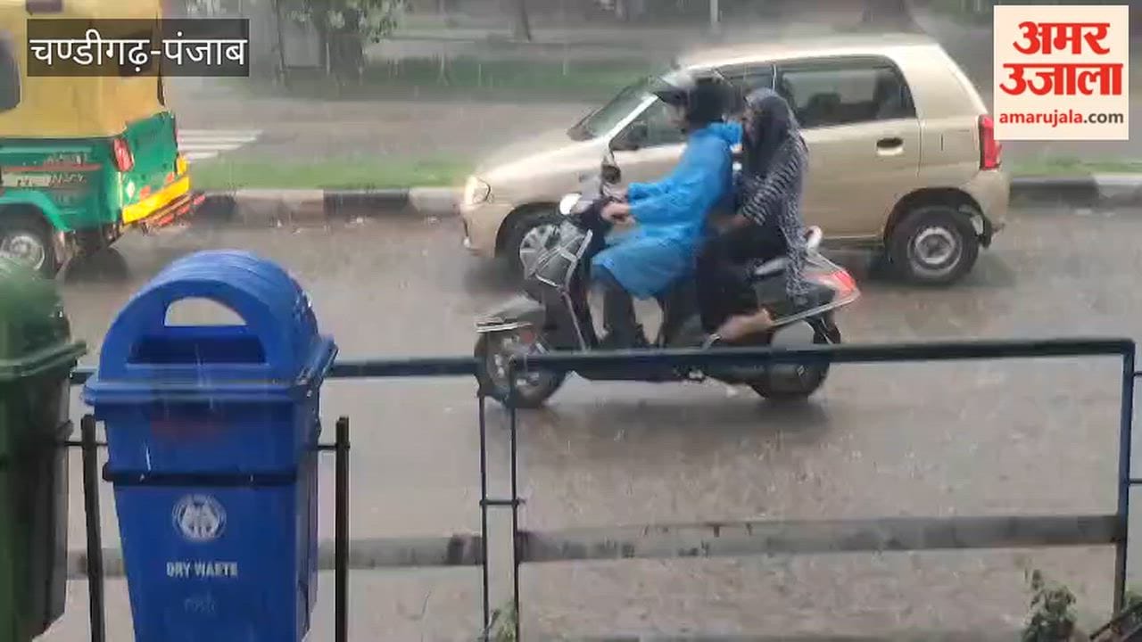 Heavy rain in Chandigarh