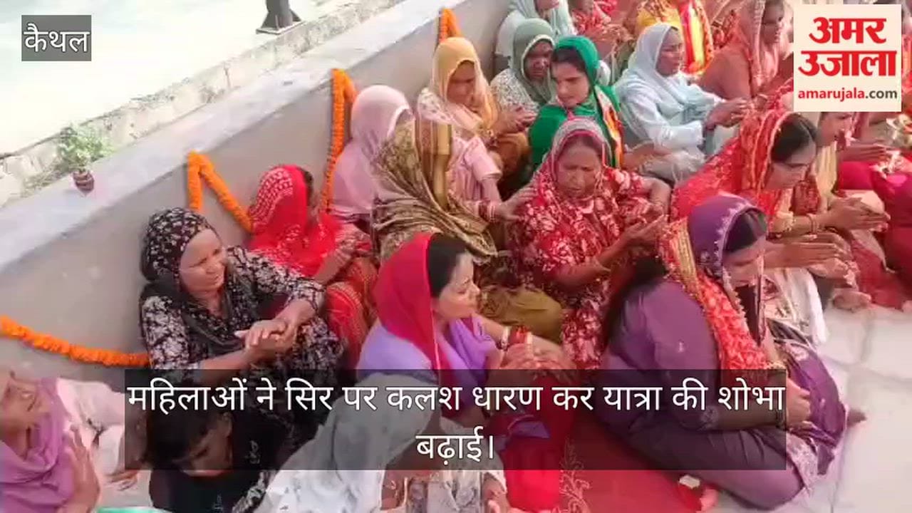 Shivling installed at a Shiva temple in Kaithal following a Kalash Yatra; the atmosphere was filled with the spirit of Lord Shiva amidst resounding chants.