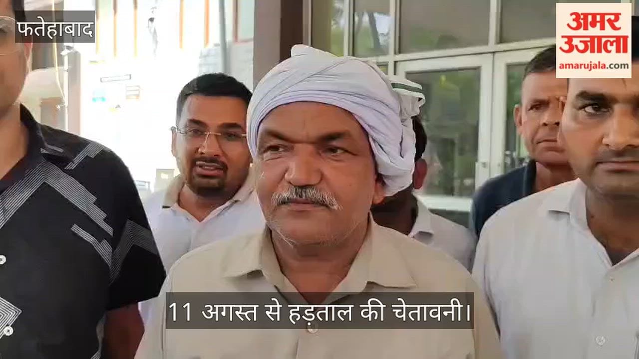 Fatehabad electricity employees and engineers protest against privatization and a separate agricultural DISCOM.
