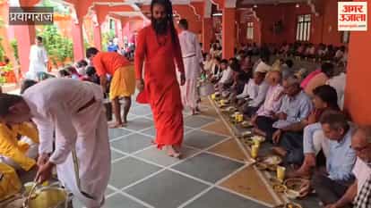 Worship rituals continued throughout the day at Shri Baghambari Gaddi Math on Guru Purnima.