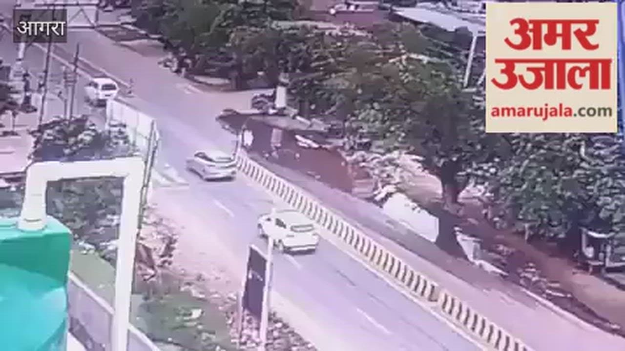 Road Accident: Youth Killed by 18-Wheeler Truck Running in No-Entry Zone, CCTV Captures Crash