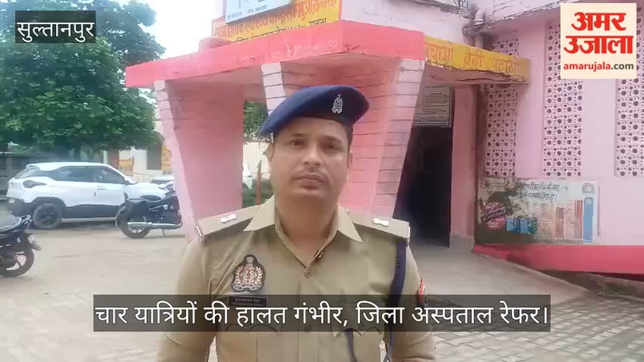 VIDEO: टायर फटते ही बेकाबू हुई टूरिस्ट क्रूजर, डिवाइडर से भिड़ी, 14 घायल