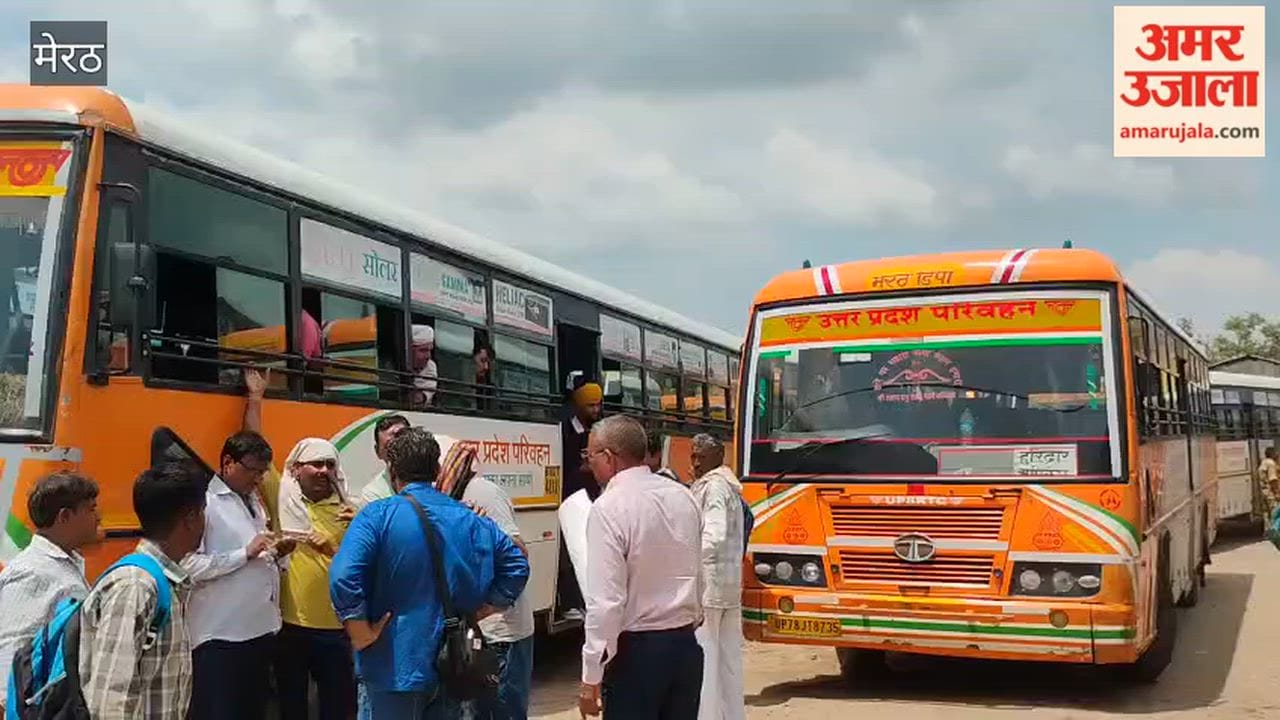 Meerut: Bus Operations Begin from Sohrab Gate Depot, Traffic Snarl Hits Garh Road