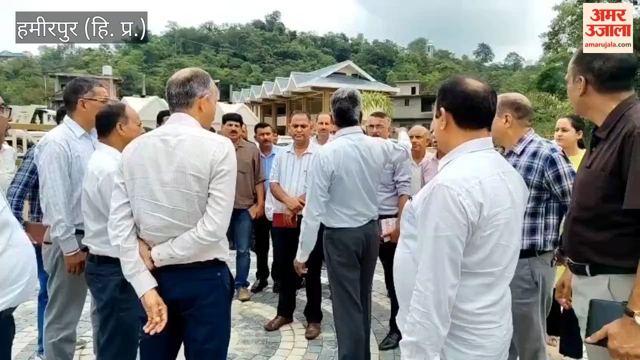 bhoranj mla suresh kumar inspects sammu tal beautification bus stand high mast-light