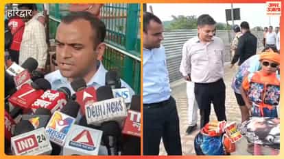 Haridwar: DM Mayur Dixit inspected the Kanwar track route and took stock of the arrangements.