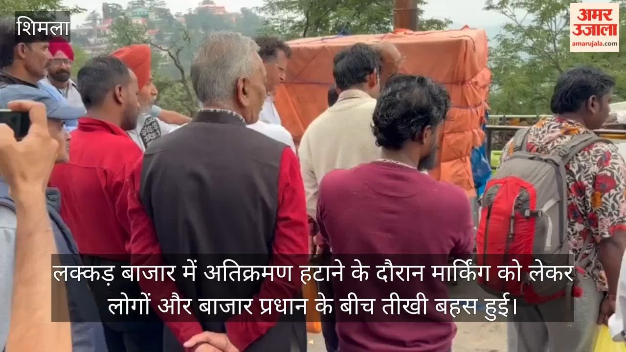 shimla lakkar bazaar encroachment drive marking dispute