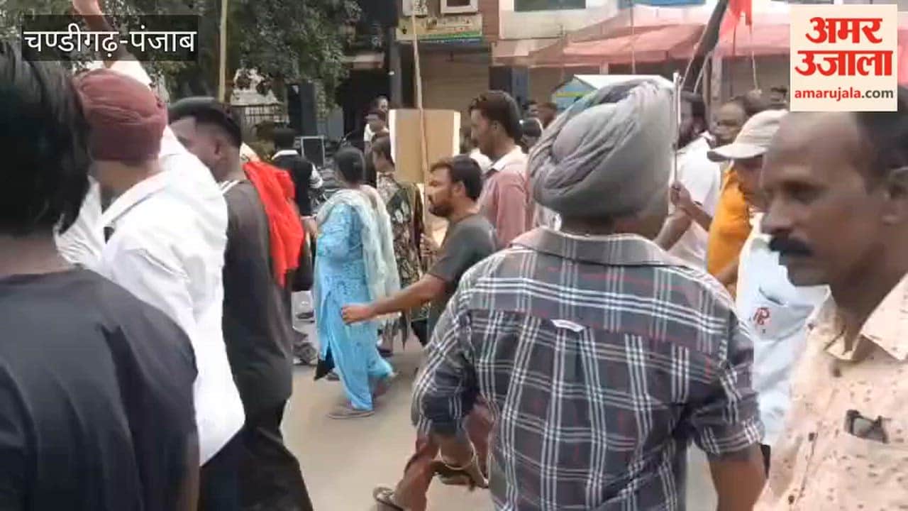 Sanitation workers in Ferozepur held a protest march over their demands.