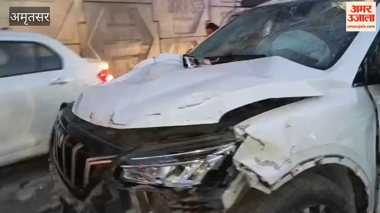 Havoc caused by a speeding car on Amritsar's Batala Road: Collided with several vehicles, including an auto-rickshaw; many injured.