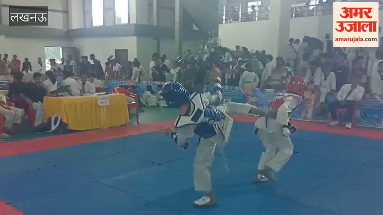 लखनऊ के केडी सिंह बाबू स्टेडियम में ताइक्वांडो चैंपियनशिप का आयोजन