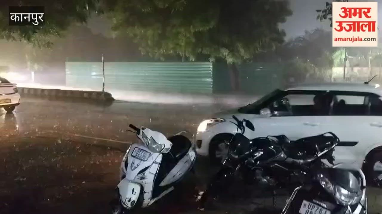 Kanpur: Weather takes a sudden turn; heavy rain lashes the city in the late evening