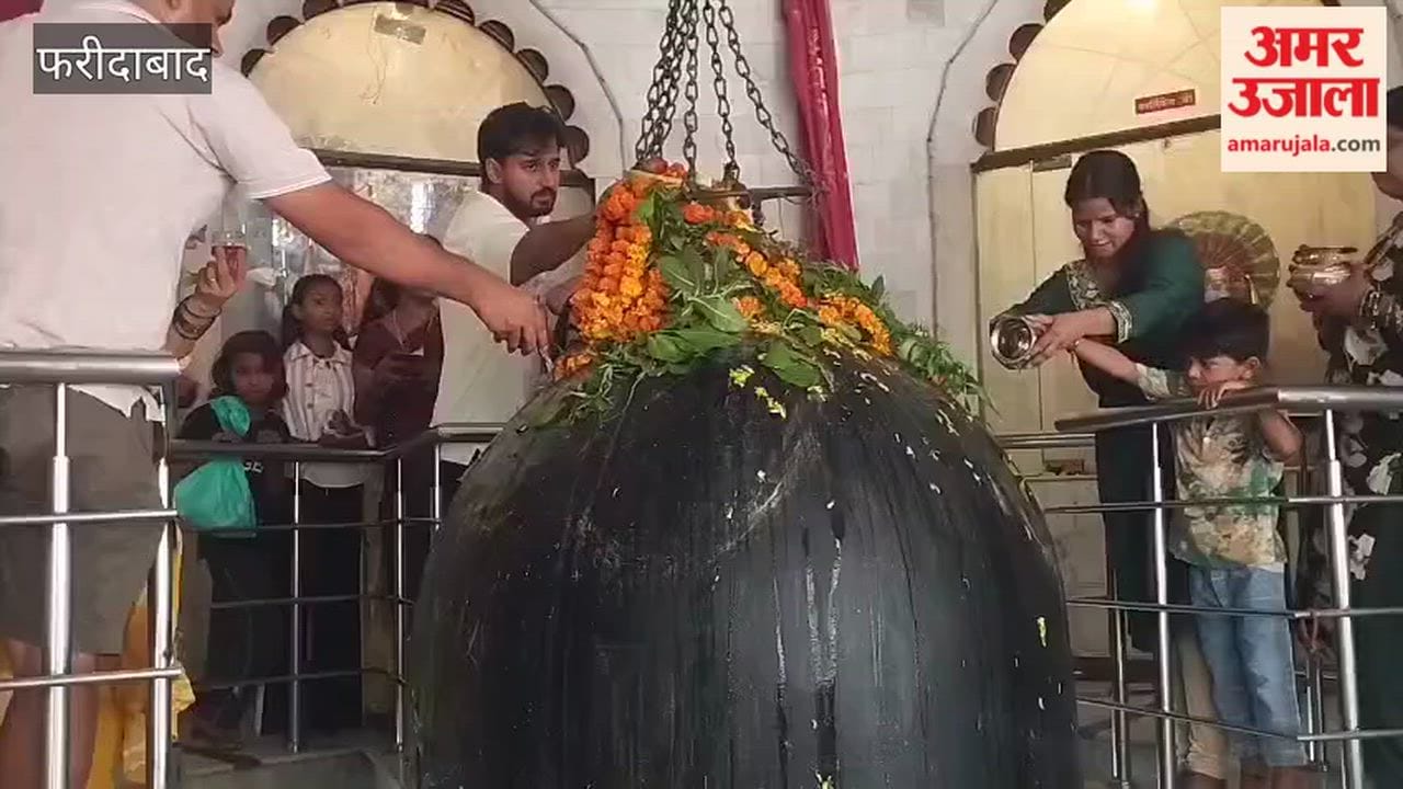 Crowds thronged temples on the first Monday of Sawan