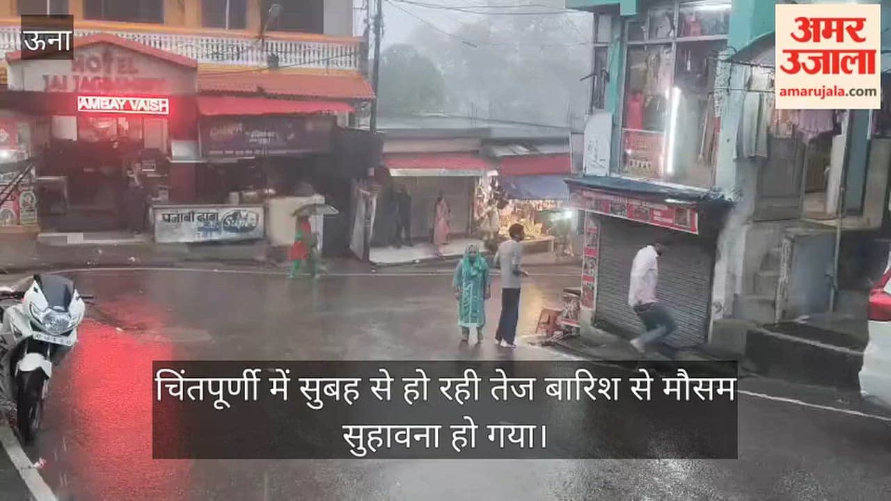 chintpurni heavy rain weather devotees relief una