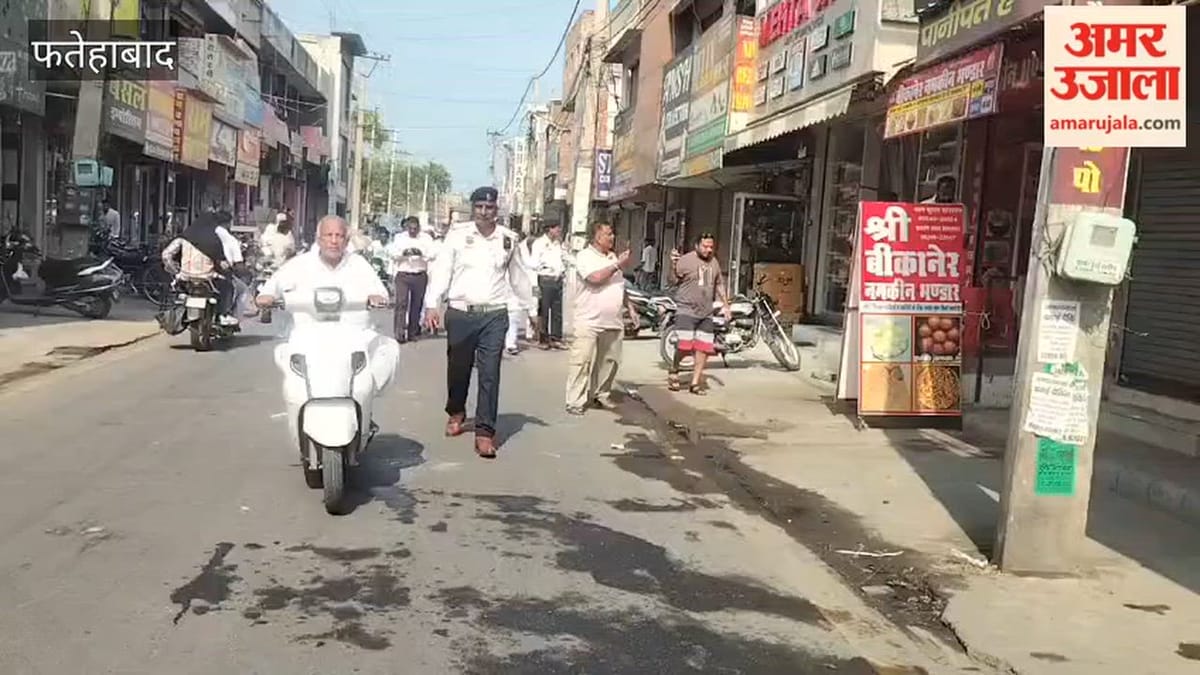 फतेहाबाद: फिर चला प्रशासन का डंडा, पुरानी सब्जी मंडी से लेकर डीएसपी रोड तक सामान किया जब्त