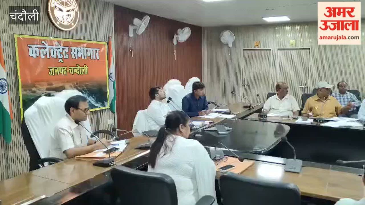 DM upset over the slow pace of work on the Karmanasha-Saiyadraja bridge and Kashiraj Sanskrit Secondary School
