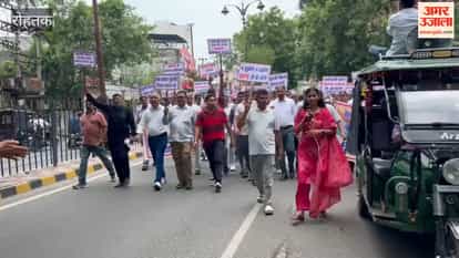 Employees staged a protest in Rohtak demanding the restoration of the Old Pension Scheme (OPS) and announced a protest in Kurukshetra on February 7.