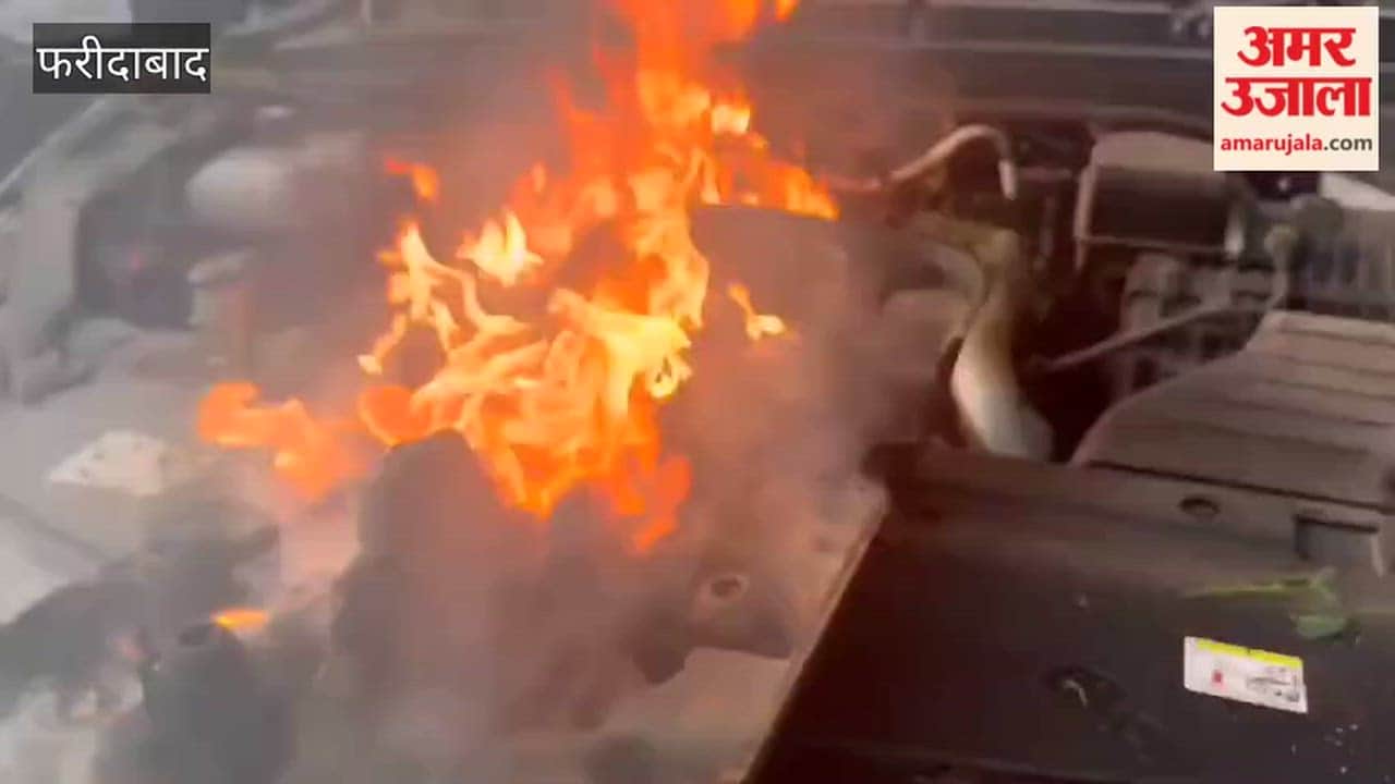 Fire breaks out in a new Mahindra XUV 7XO car purchased 15 days ago in Faridabad