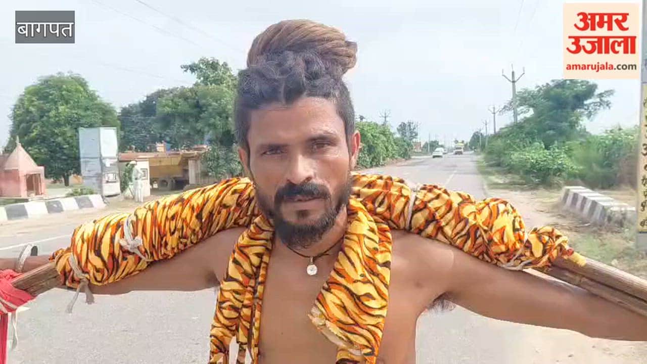 Baghpat: Shiva devotees brought Kanwar from Haridwar, carrying the message of devotion to the Guru and the awakening of Sanatan Dharma.
