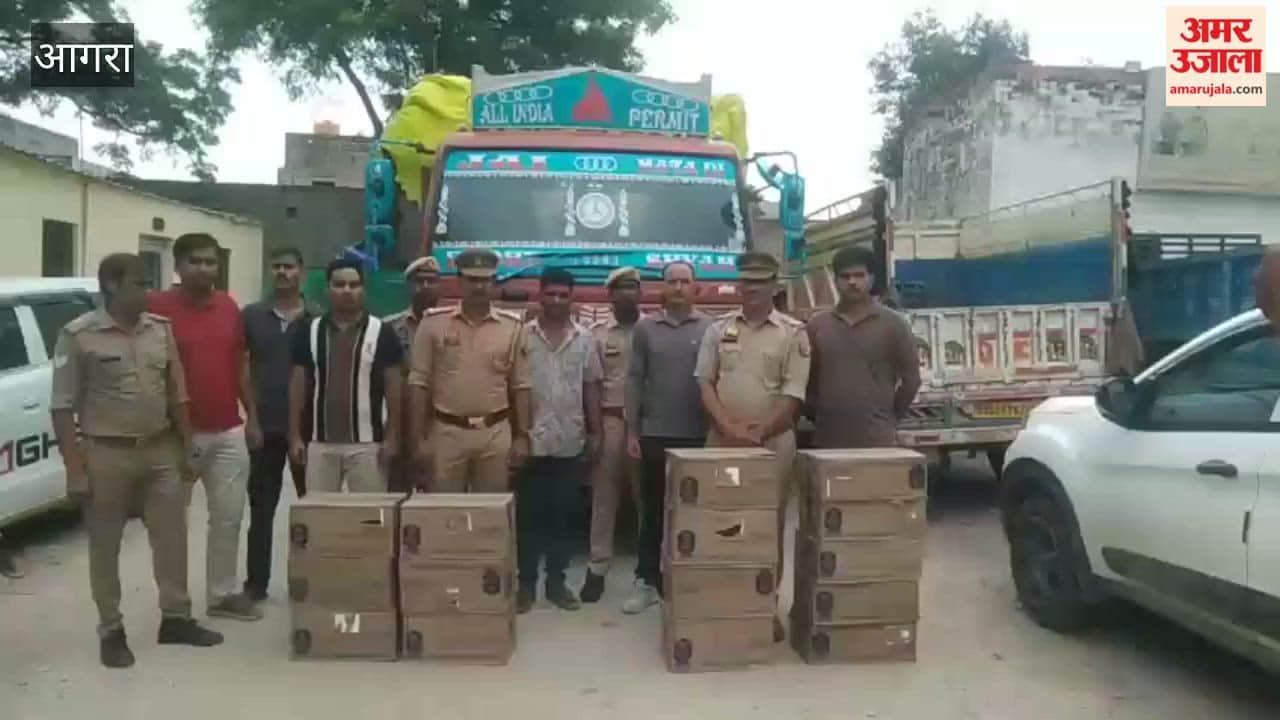Illegal liquor worth 20 lakh seized on Agra-Lucknow Expressway