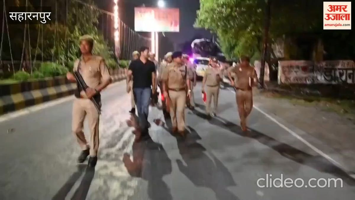 Saharanpur: कांवड़ मार्ग पर एसएसपी का निरीक्षण, मानक से ऊंचे डीजे वाहनों पर सख्ती