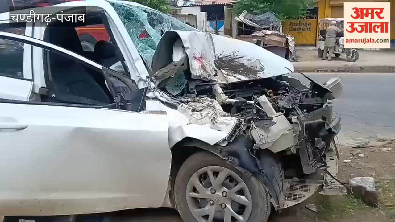 Head-on collision between a car and a horse-carrier trailer on Moga-Kotkapura Road; car driver injured.