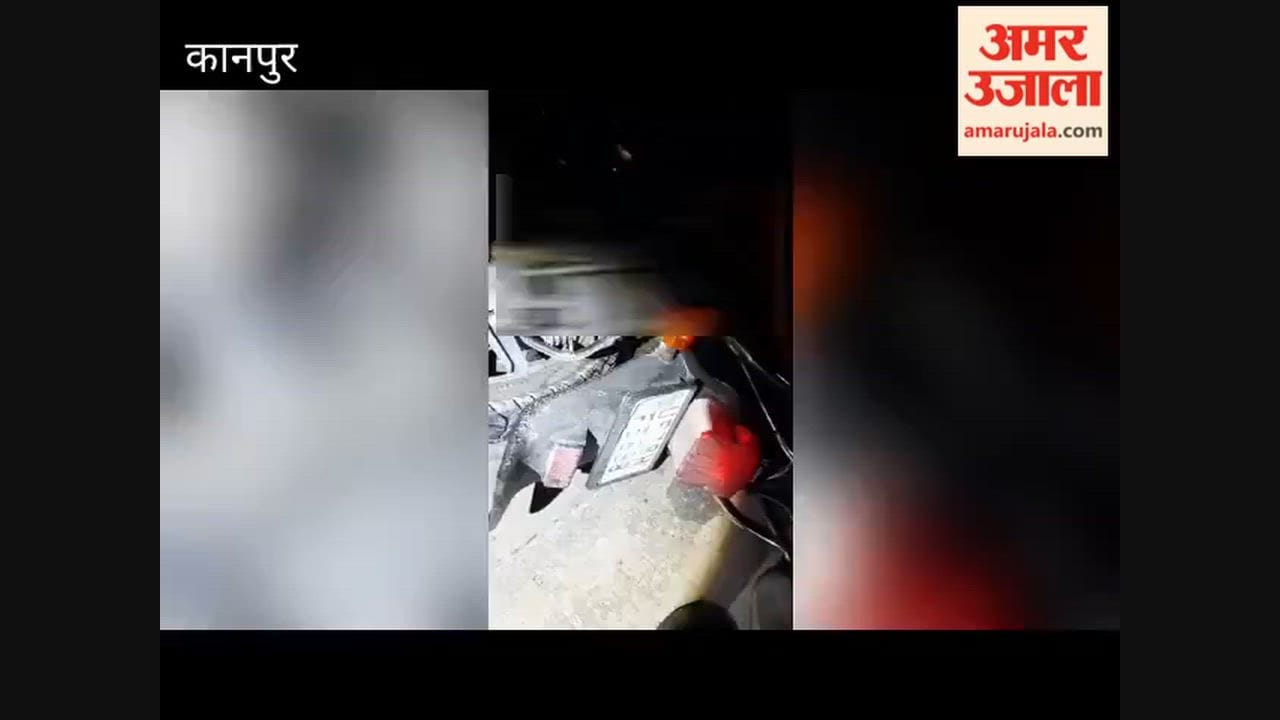 Kanpur: Motorcyclist dies tragically after being hit by unidentified vehicle
