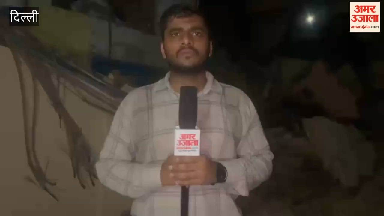 Part of a three-storey building collapses in Ballimaran after heavy rain questions raised about MCD