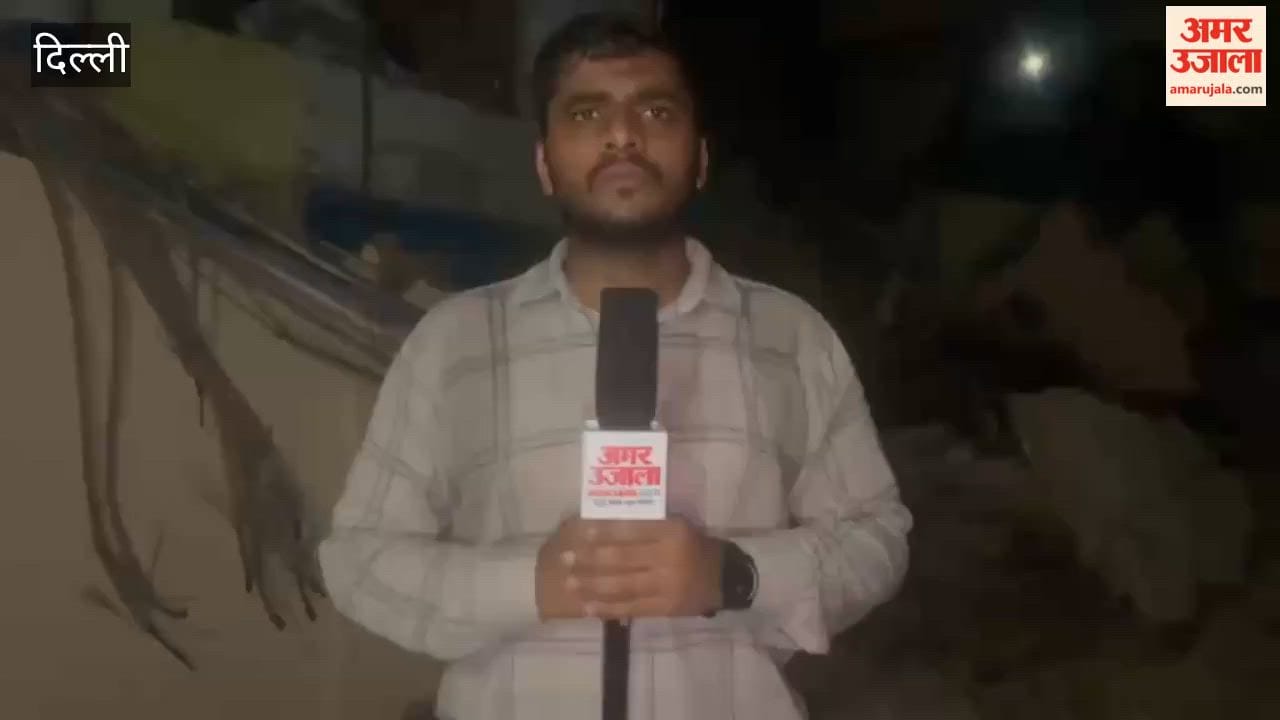 Part of a three-storey building collapses in Ballimaran after heavy rain questions raised about MCD