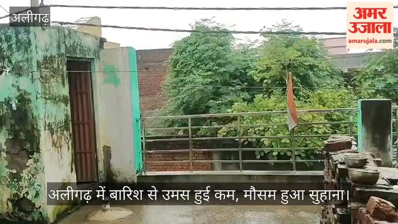 अलीगढ़ में बारिश से उमस हुई कम, मौसम हुआ सुहाना