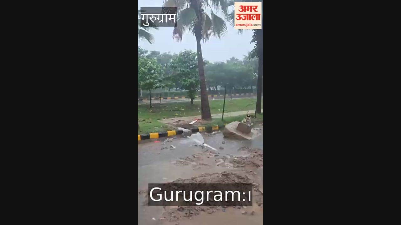 drain dug in front of Tulip Violet in Gurugram  became source of trouble