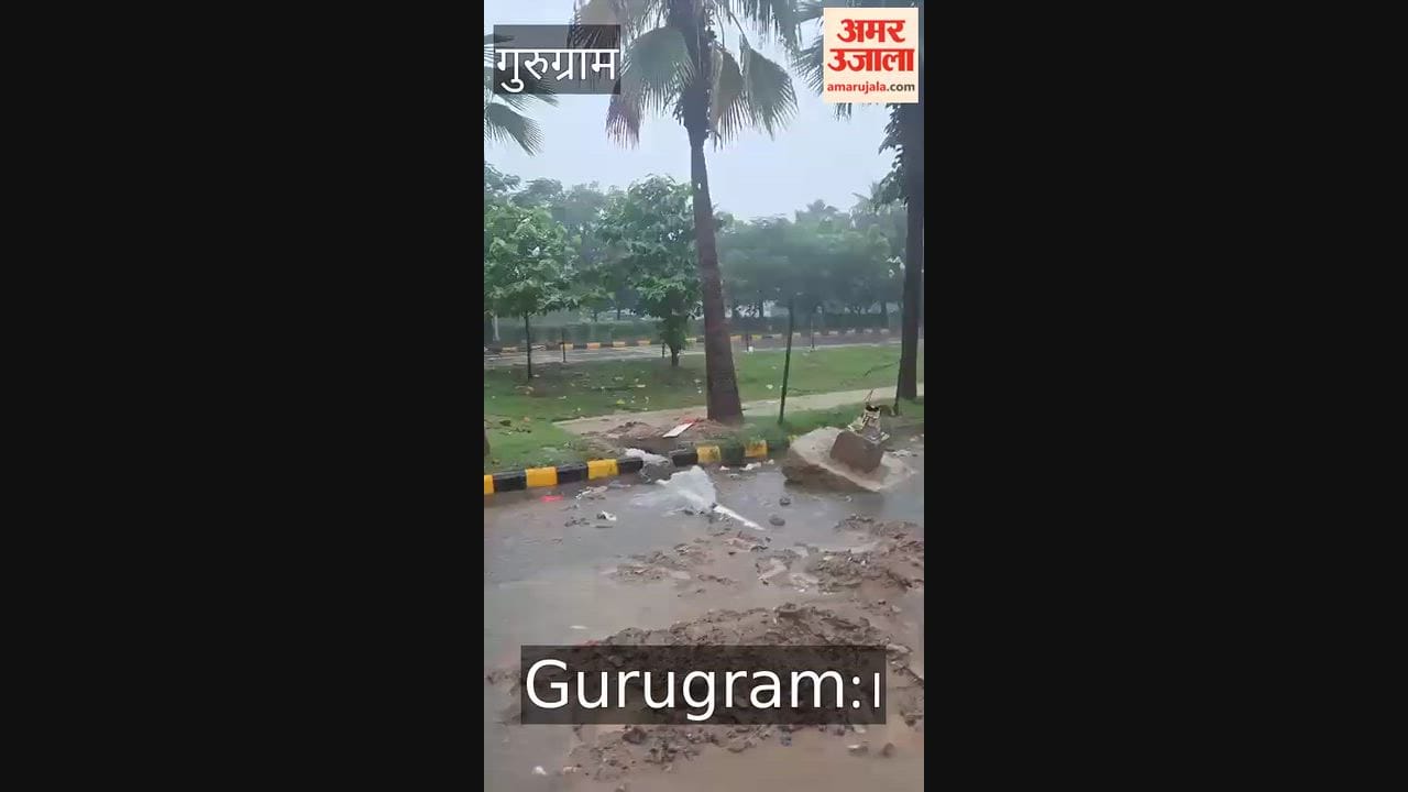 drain dug in front of Tulip Violet in Gurugram  became source of trouble