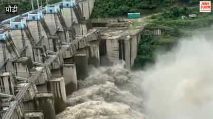 Pauri:Alaknanda water level rises; all six gates of Srinagar Dam opened