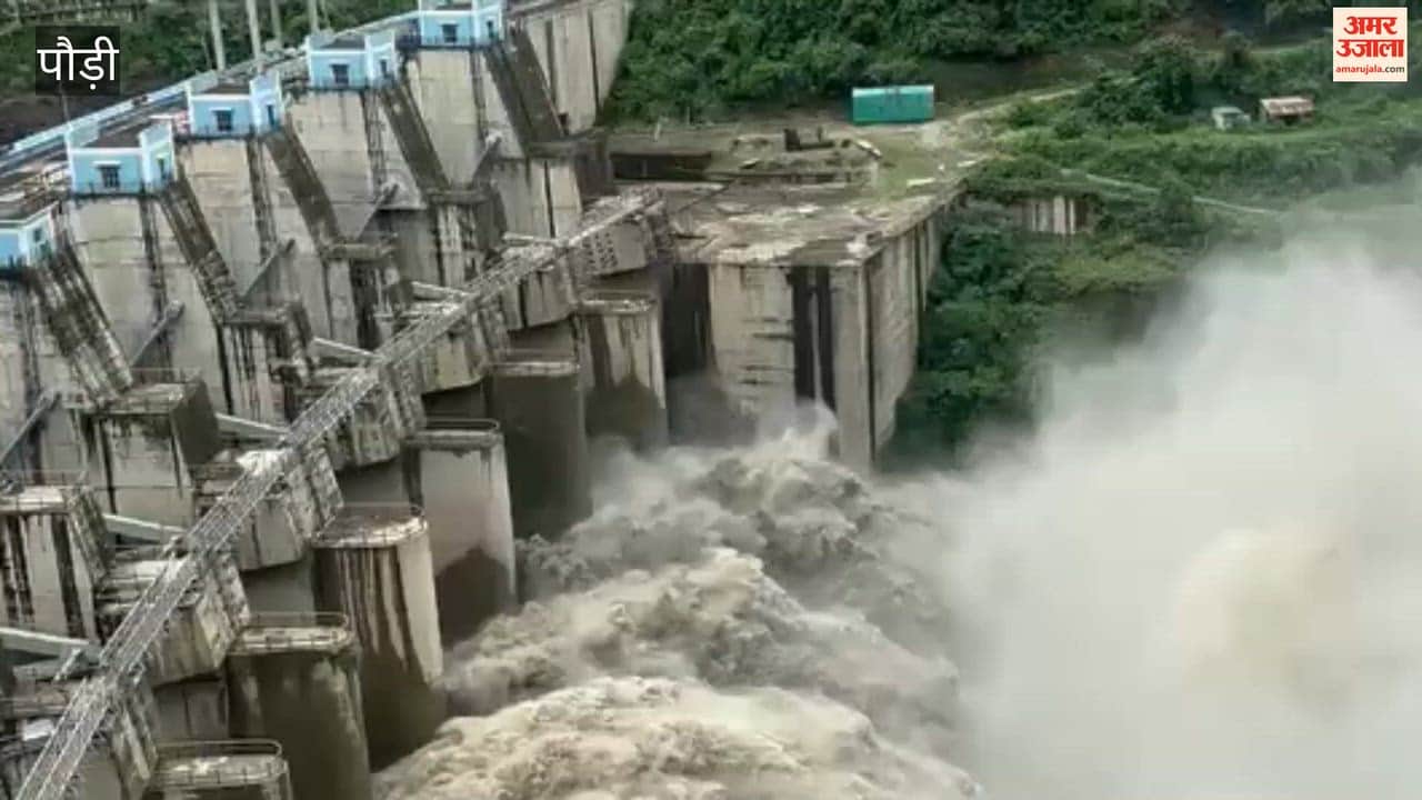 Pauri:Alaknanda water level rises; all six gates of Srinagar Dam opened