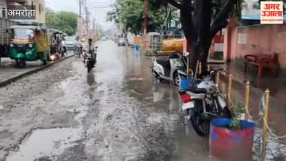Waterlogging in urban and rural areas due to rain.