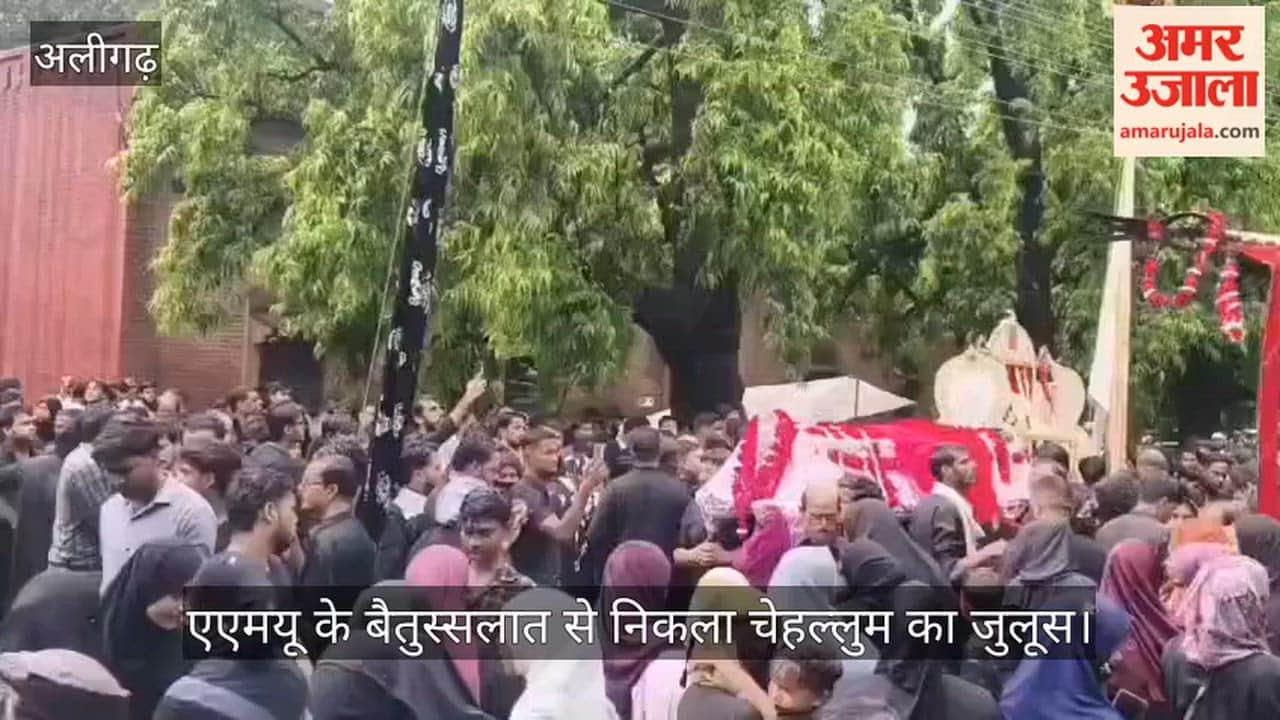 एएमयू के बैतुस्सलात से निकला चेहल्लुम का जुलूस