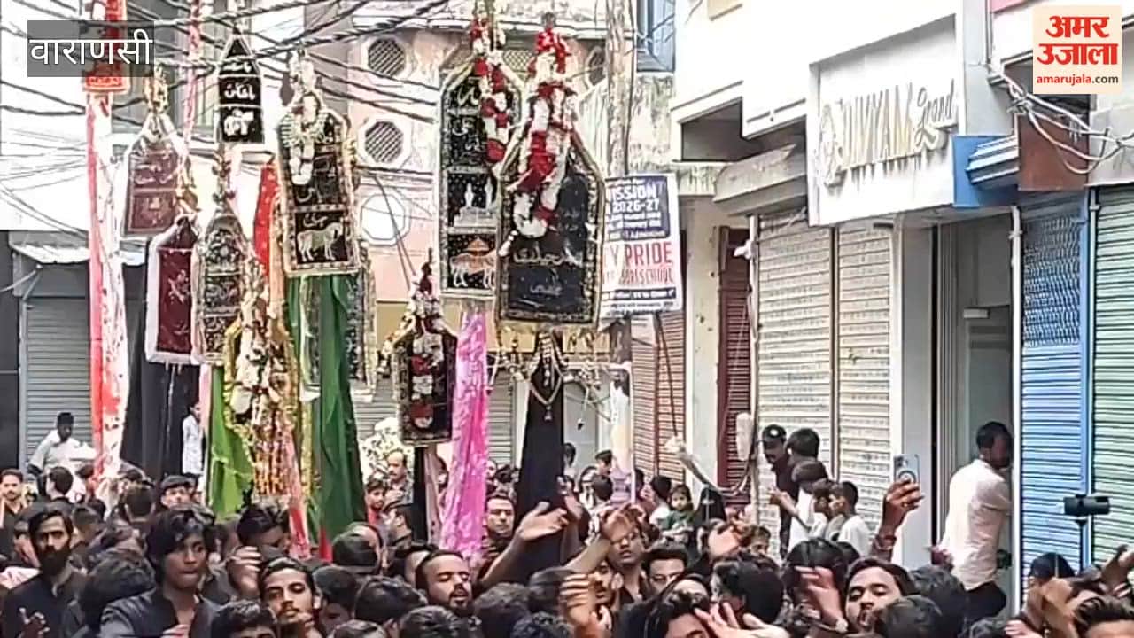 Mourning procession for Imam Hussain's Chehlum in Varanasi