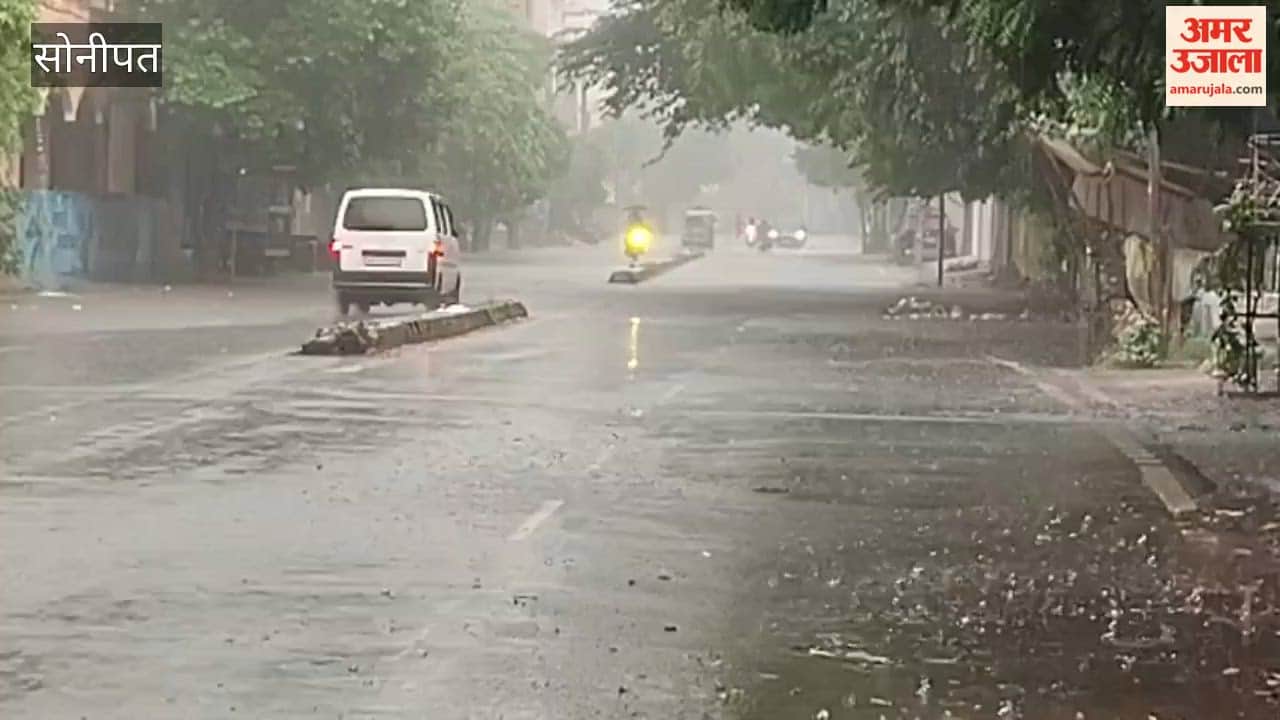 Half hour of rain exposes inadequacy of arrangements in Sonipat; Kakroi Chowk turns into a pond, and traffic across city comes to standstill