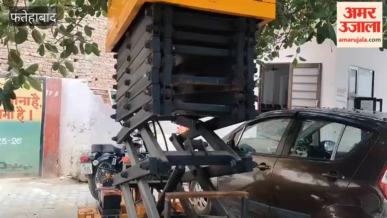 In Fatehabad, a 22-foot-high hydraulic ladder snapped in the middle during its first use; a worker carrying out an electrical connection was injured.