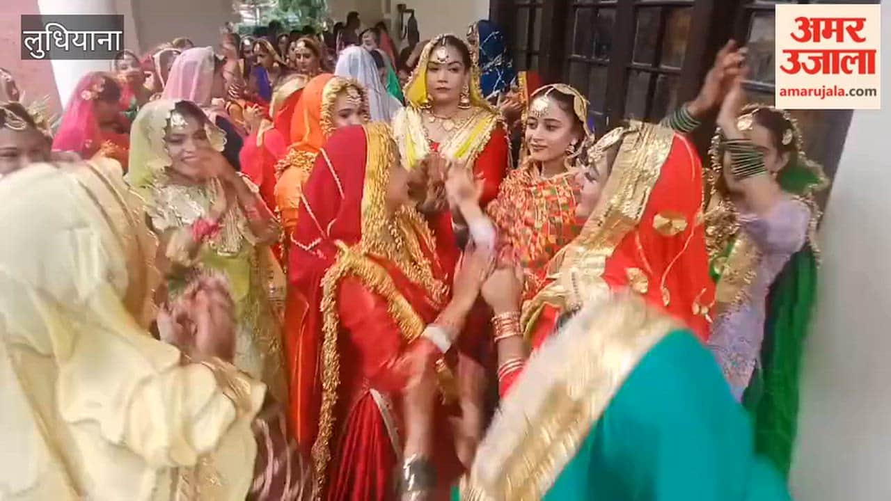 Teej celebration organized at Khalsa College for Women, Ludhiana.