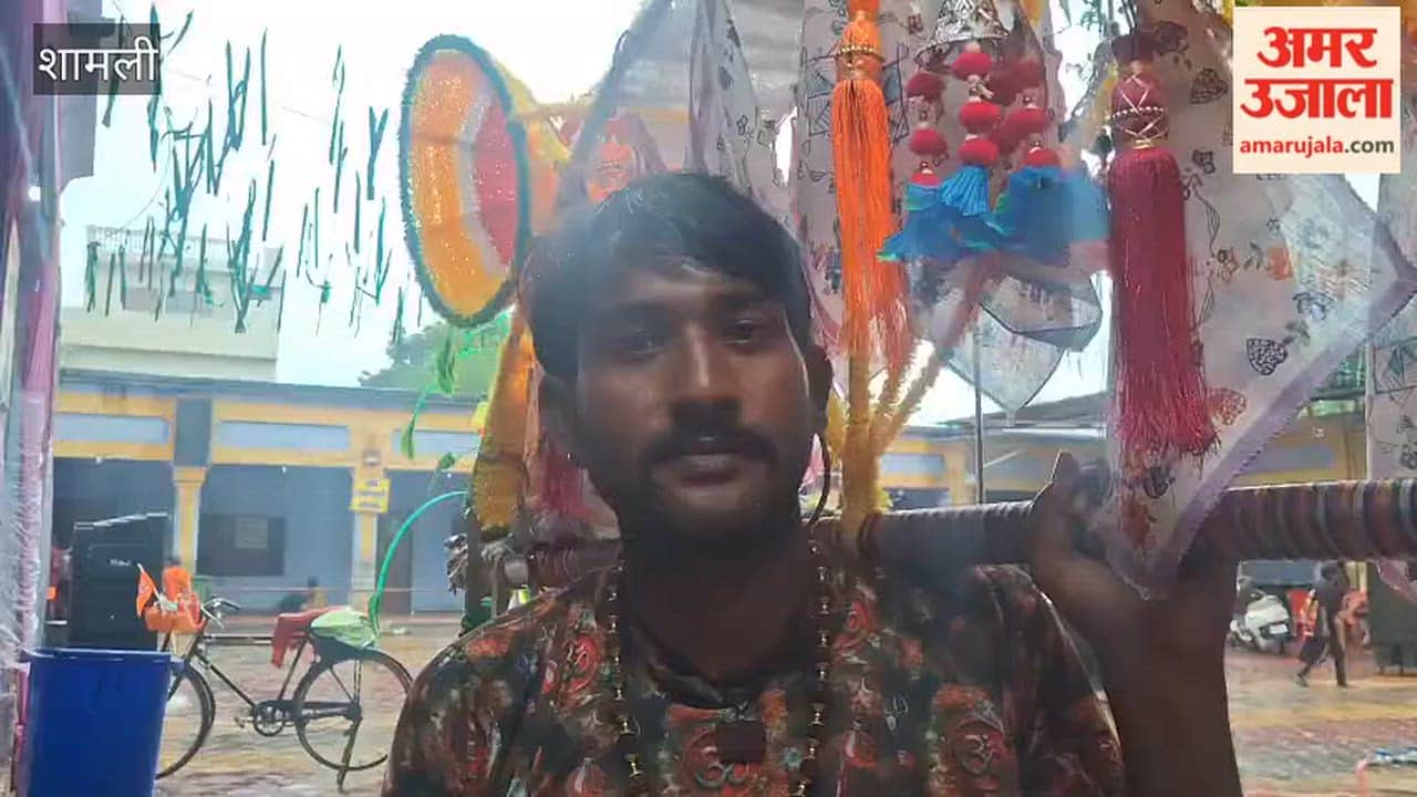 Shamli: Man Carries Standing Kanwar for the First Time After Wife Recovers from Serious Illness