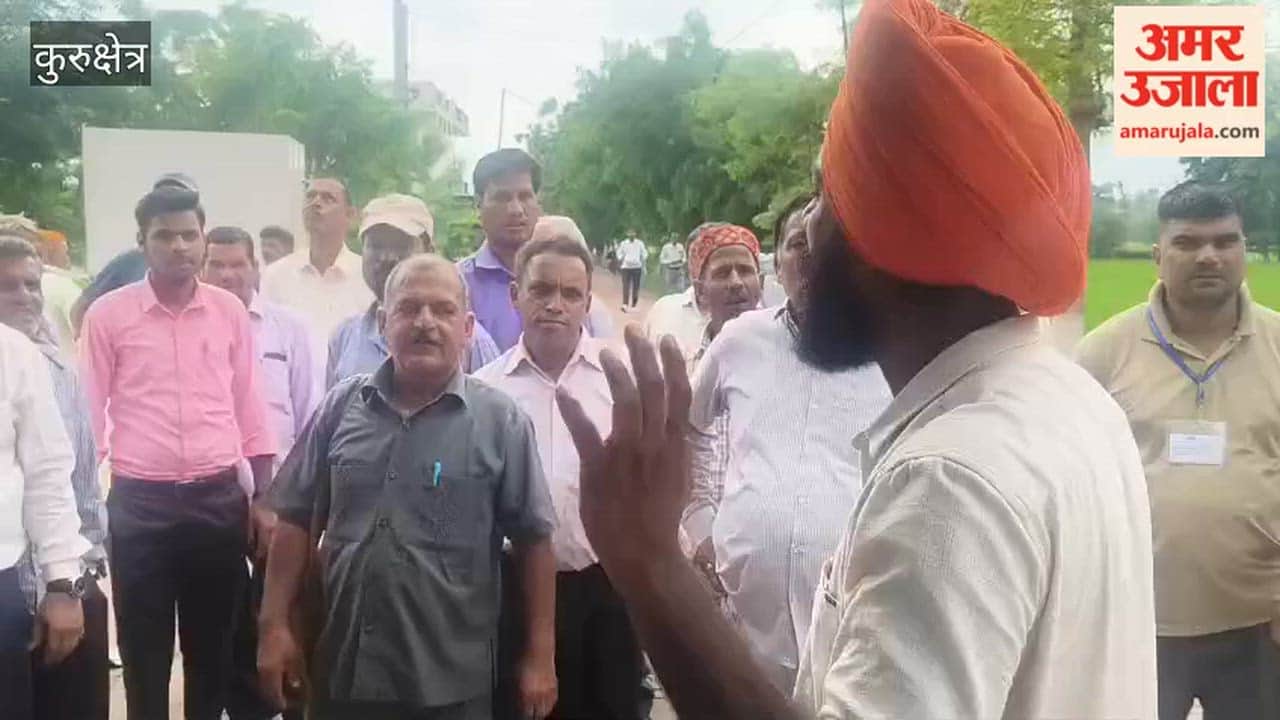 Kurukshetra: Farmers from Alwar visit Gurukul to see a model for saving up to 50% water in paddy cultivation.