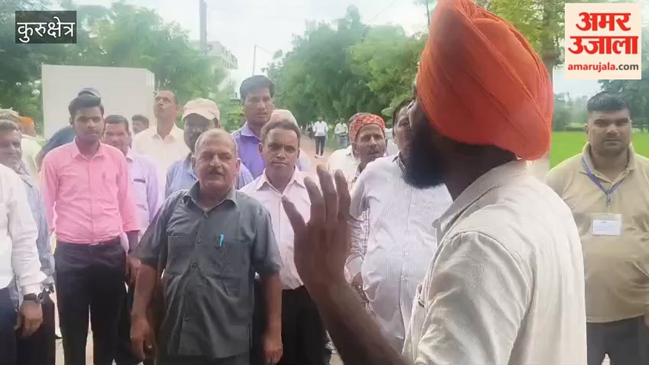 Kurukshetra: Farmers from Alwar visit Gurukul to see a model for saving up to 50% water in paddy cultivation.