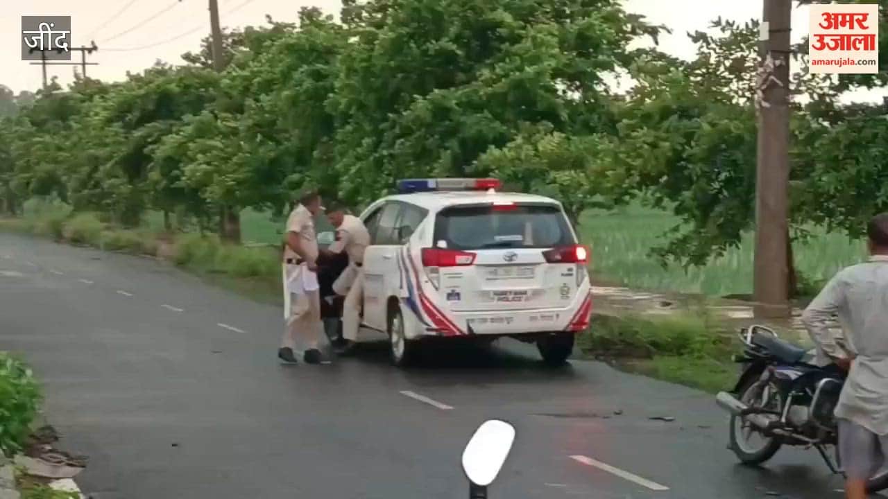 Creta car overturns after going out of control due to heavy rain in Julana