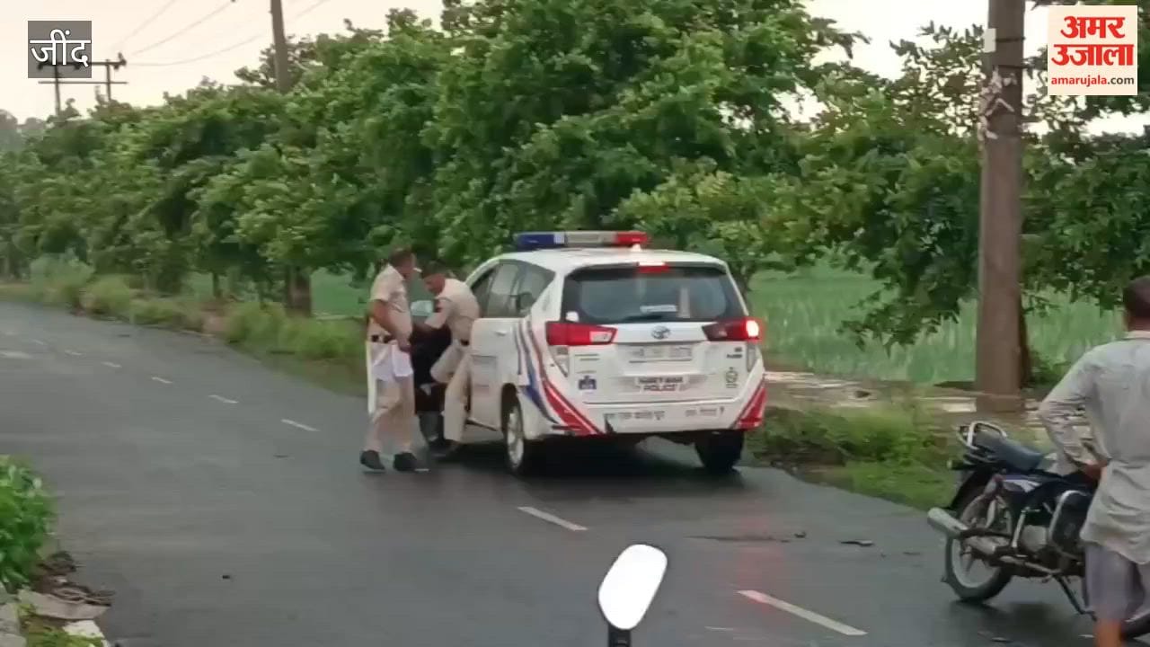Creta car overturns after going out of control due to heavy rain in Julana