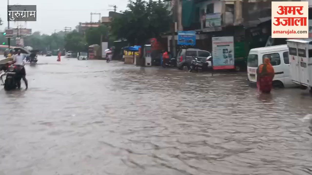Sheetla Mata Road in Gurugram submerged again